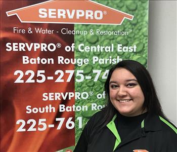 Jasania Rivera, team member at SERVPRO of Central East Baton Rouge Parish