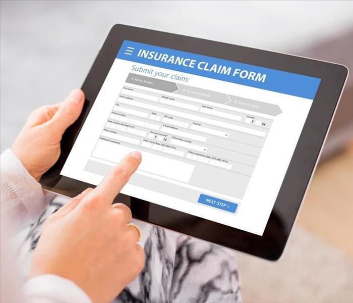 Electronic insurance claim form